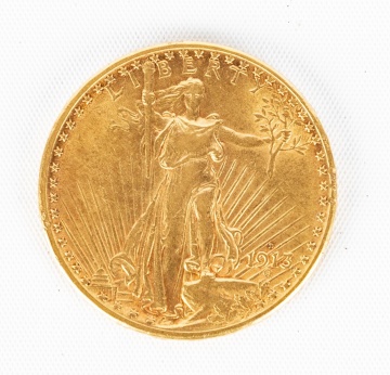 1913 St. Gaudens $20 Gold Coin